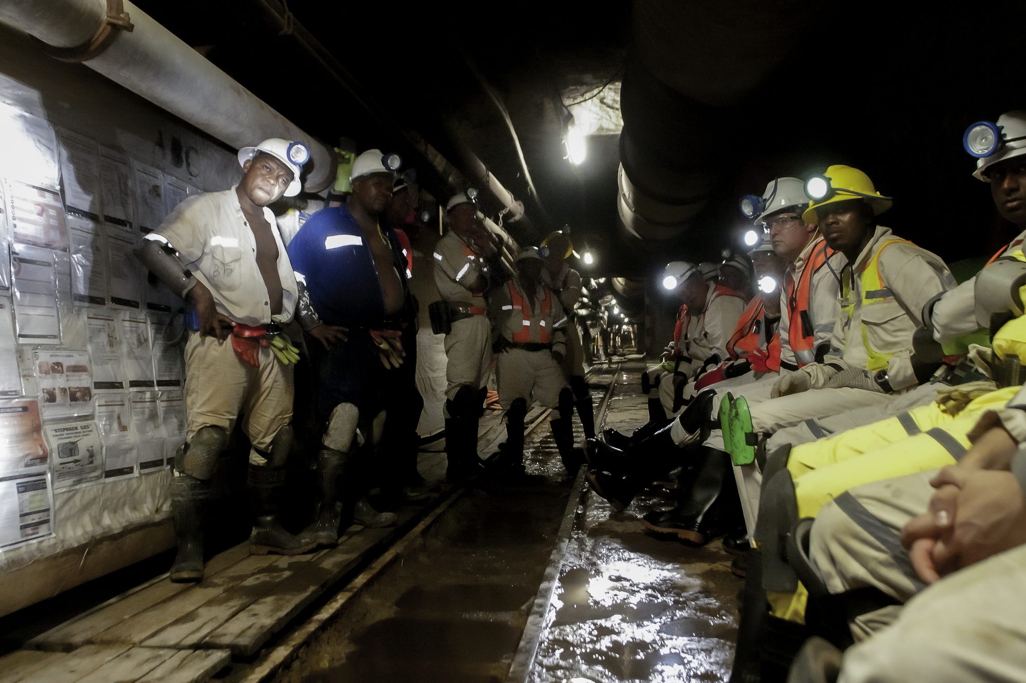 Underground mining team photography by Jade Photography
